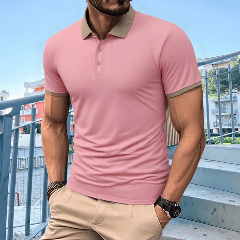 European Size Polo Shirt Custom Printed T-Shirt Short-Sleeved Classy Lapel Men'S Cultural Shirt Advertising Shirt Workwear Work Clothes - Image 5